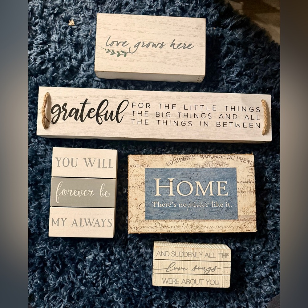 Wood signs